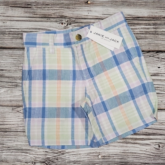 Janie and Jack Plaid Shorts NWT - Picture 1 of 4